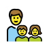family: man, girl, boy on OpenMoji