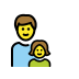 family: man, girl on OpenMoji