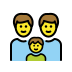 family: man, man, boy on OpenMoji