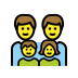 family: man, man, girl, boy on OpenMoji