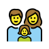 family: man, woman, girl on OpenMoji