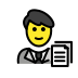 man office worker on OpenMoji