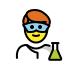 man scientist on OpenMoji