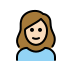 woman: light skin tone on OpenMoji