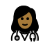 woman health worker: medium-dark skin tone on OpenMoji