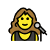 woman singer on OpenMoji