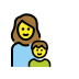 family: woman, boy on OpenMoji
