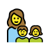 family: woman, girl, boy on OpenMoji