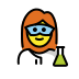 woman scientist on OpenMoji