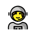 woman astronaut on OpenMoji