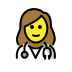 woman health worker on OpenMoji