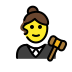 woman judge on OpenMoji