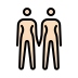 women holding hands: light skin tone on OpenMoji