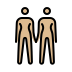 women holding hands: medium-light skin tone on OpenMoji
