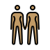 women holding hands: medium skin tone on OpenMoji