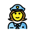 woman police officer on OpenMoji