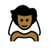 person with veil: medium-dark skin tone on OpenMoji