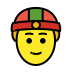 person with skullcap on OpenMoji