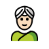 woman wearing turban: light skin tone on OpenMoji