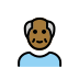 old man: medium-dark skin tone on OpenMoji