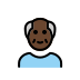 old man: dark skin tone on OpenMoji