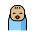 baby: medium-light skin tone on OpenMoji
