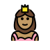 princess: medium skin tone on OpenMoji