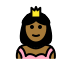 princess: medium-dark skin tone on OpenMoji