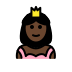 princess: dark skin tone on OpenMoji