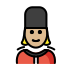 woman guard: medium-light skin tone on OpenMoji