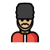 man guard: medium-light skin tone on OpenMoji