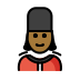 woman guard: medium-dark skin tone on OpenMoji