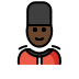 guard: dark skin tone on OpenMoji