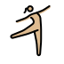 woman dancing: medium-light skin tone on OpenMoji
