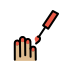 nail polish: medium-light skin tone on OpenMoji