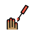 nail polish: medium skin tone on OpenMoji