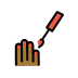 nail polish: medium-dark skin tone on OpenMoji