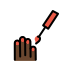 nail polish: dark skin tone on OpenMoji