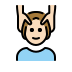 person getting massage: light skin tone on OpenMoji