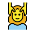 woman getting massage on OpenMoji
