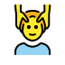 man getting massage on OpenMoji