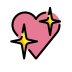 sparkling heart on OpenMoji