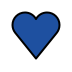 blue heart on OpenMoji