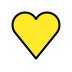 yellow heart on OpenMoji