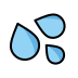 sweat droplets on OpenMoji