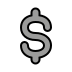heavy dollar sign on OpenMoji