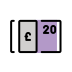 pound banknote on OpenMoji