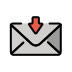 envelope with arrow on OpenMoji