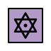 dotted six-pointed star on OpenMoji