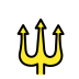 trident emblem on OpenMoji
